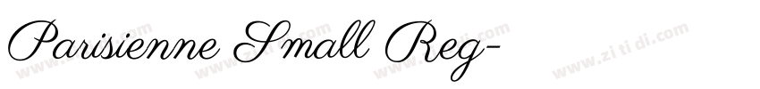 Parisienne Small Reg字体转换